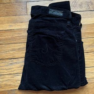 AG black corduroy leggings - size 27